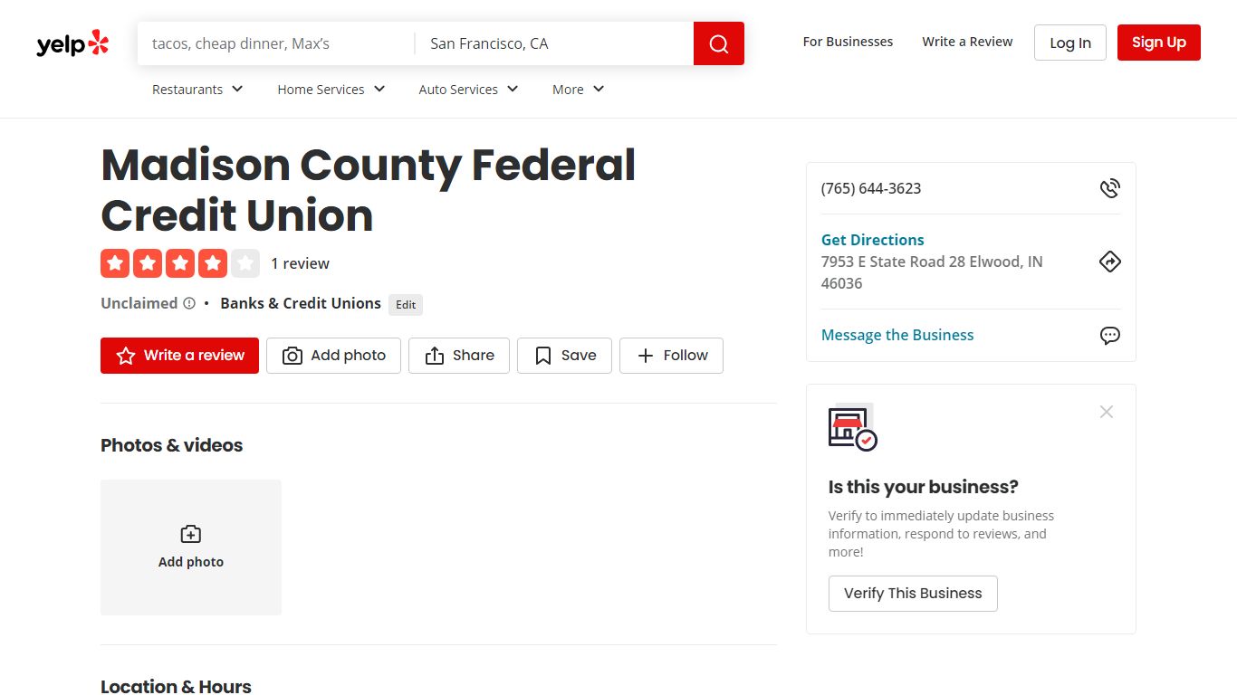 Madison County Federal Credit Union - Yelp